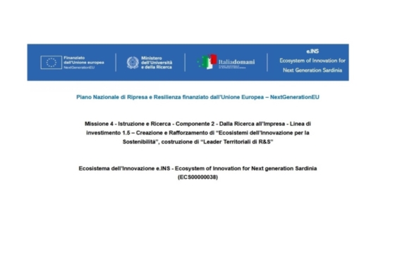 Avviso pubblico per il sostegno di Progetti di Innovazione nelle MPMI Ecosistema dell’Innovazione e.INS, Spoke 7